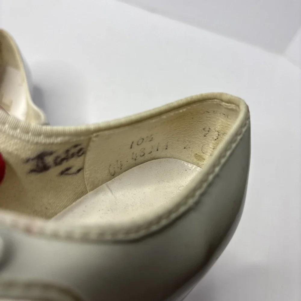 Theatricals Little Girls White Tap Dance Shoes, Size 10.5‎